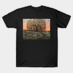 Serene Willow Sunset T-Shirt